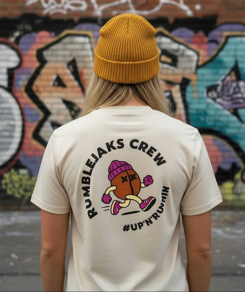 Stone t-shirt with running man