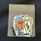 Sticker pack on black top
